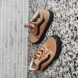 Vans Skateboard Shoes / Glittery Copper / Size 3 Big Kid